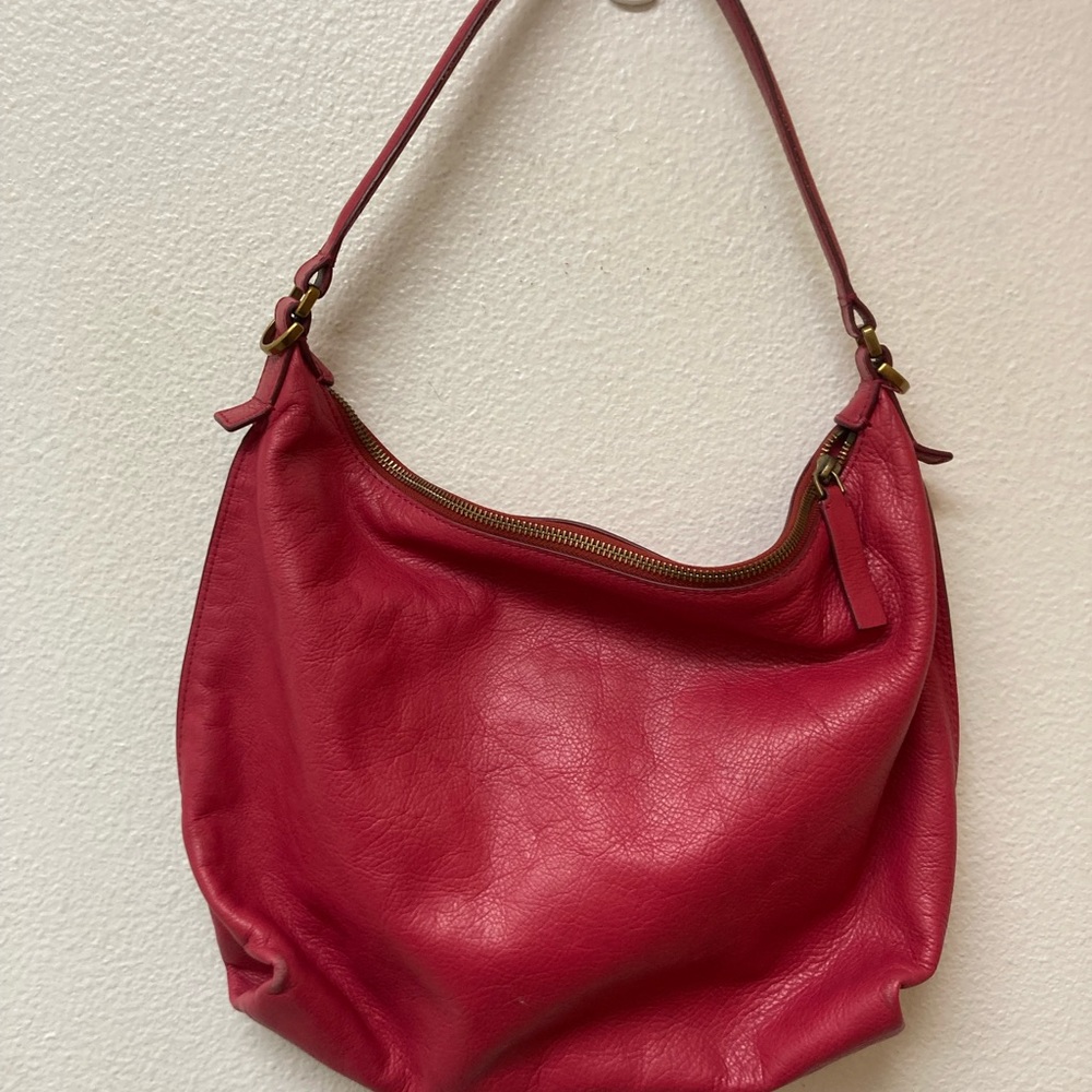 FOSSIL Leather Raspberry Bag - Picture 3 of 8